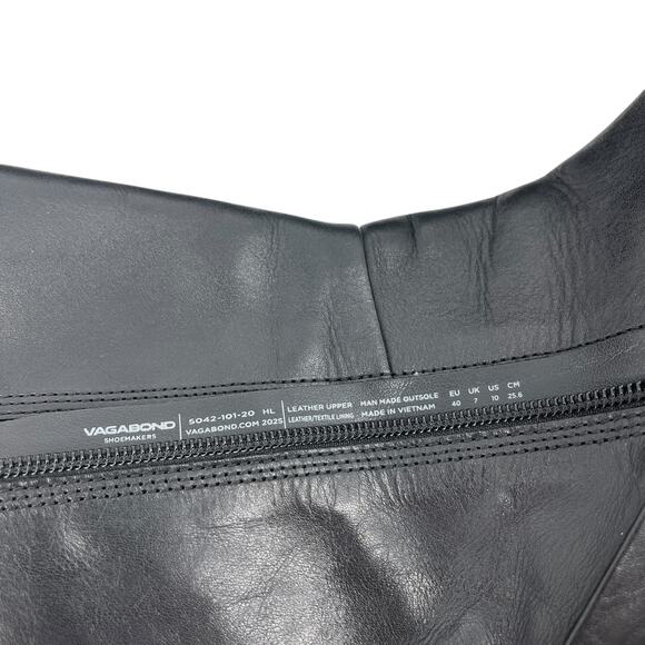 Vagabond Shoemakers Carla Mid-High Boot Chunky Black Leather Size 40 / 10 - Picture 7 of 10